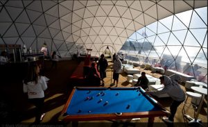 Inside 15m Dome. Red Bull. Queenscliff Beach, Sydney
