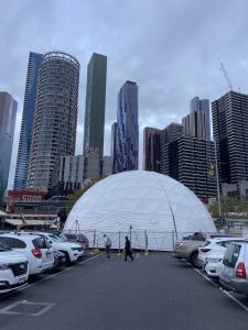 20m dome. Fringe Festival. Melbourne