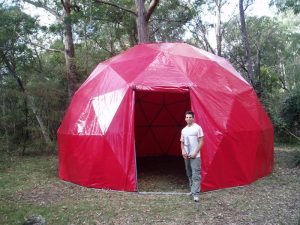 6.5m Dome. "Red Tent" Kangaroo Valley